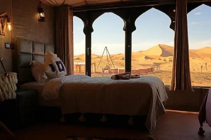 Overnight Luxury Camp in Merzouga: Camel Ride & Private AC Tent at Erg Chebbi photo 4