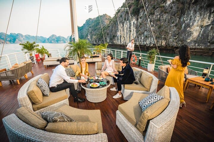 Luxury Catamaran Day Cruise in Halong and Lan Ha Bay photo 4