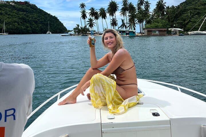 Private Half-Day Boat Charter to Soufrière and the Pitons, St. Lucia photo 5