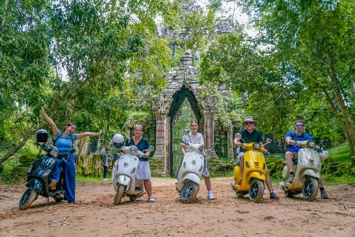 Vespa Through Angkor: Full-Day Temple Adventure from Siem Reap