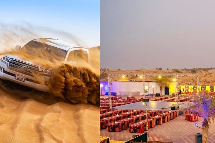 VIP Desert Safari Dubai: Al Lahbab Evening with Dune Bashing, Camel Ride & BBQ photo 1