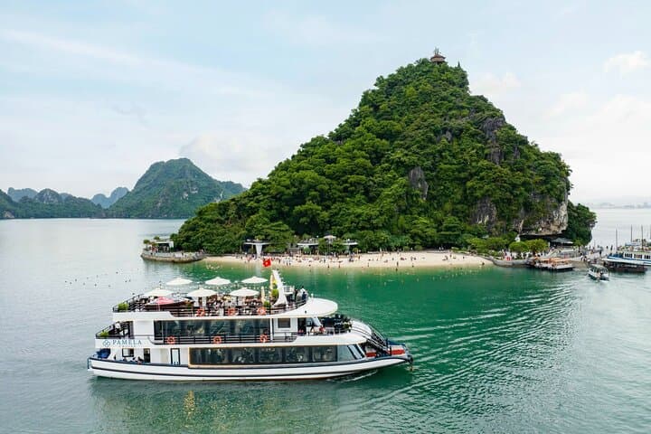 7-Hour Halong Bay Day Cruise: Sung Sot Cave, Ti Top, Kayaking & Sunset photo 1