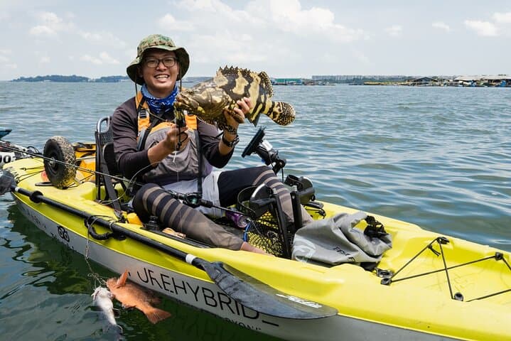 Full-Day Kayak Fishing Rental at Pasir Ris Park — Hobie Mirage Kayaks & Urban Saltwater Action