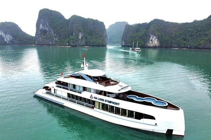 Luxury Ha Long Bay Symphony Cruise Day Tour with Jacuzzi, Caves & Ti Top Island photo 1