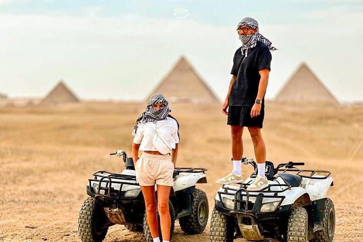 Giza Pyramids Private Photoshoot with Camel Ride and ATV Quad Bike photo 4