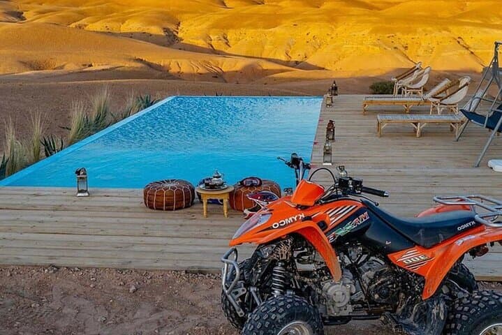 Agafay Desert Quad Biking and Camel Ride from Marrakech — Half-Day Adventure