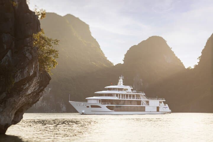 Halong Bay Sea Octopus Luxury Day Cruise — Kayak, Cave & Titov Beach in 7 Hours