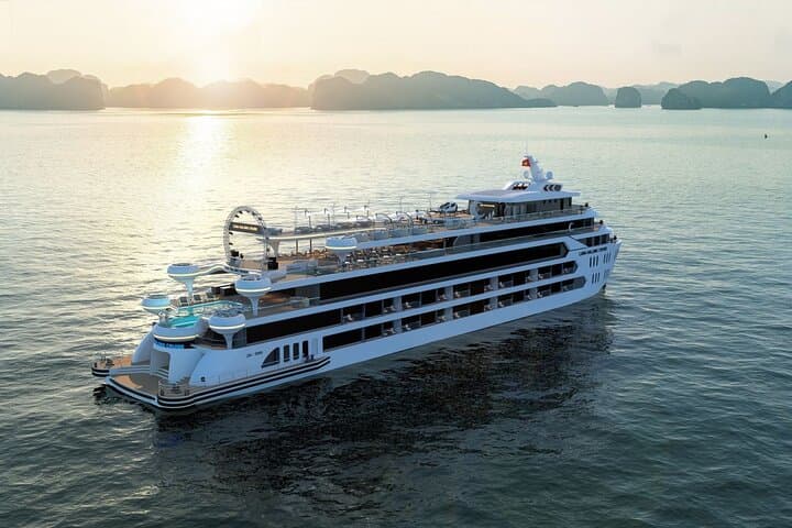 Halong Bay Day Cruise on Luna: Luxury Sundecks, Cave Tours & Titov Island