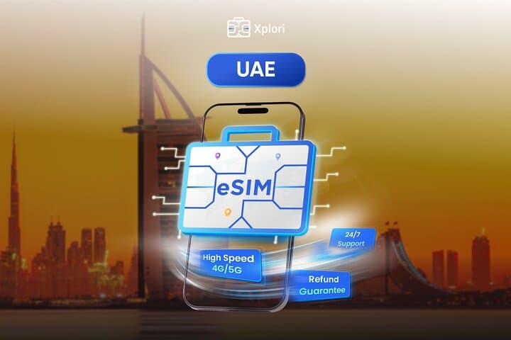 UAE eSIM: 3–30 Day 4G/5G Data Plans (Up to 45GB)