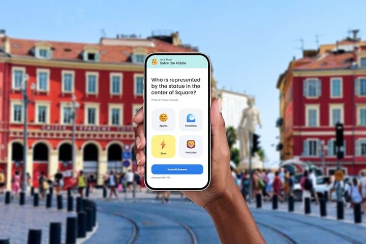 Nice Interactive Self-Guided Walking Tour: Place Masséna to Promenade des Anglais