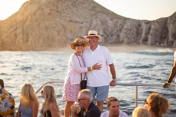 Sunset Jazz and Wine Cruise in Cabo: Luxury Catamaran Along Land’s End