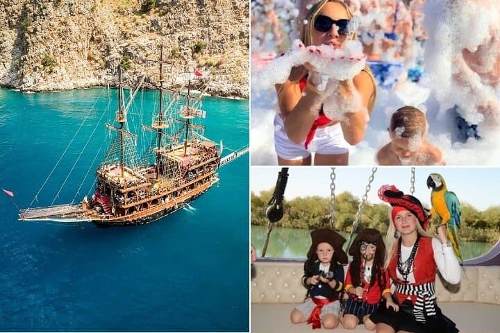 Alanya Pirate Boat Cruise: Cove Snorkeling, Lunch & Unlimited Soft Drinks
