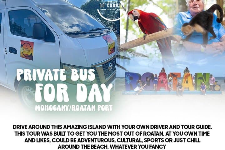 Roatan Van for a Day: Private 5-Hour Beach, Snorkel & Monkey and Sloth Park Excursion photo 5
