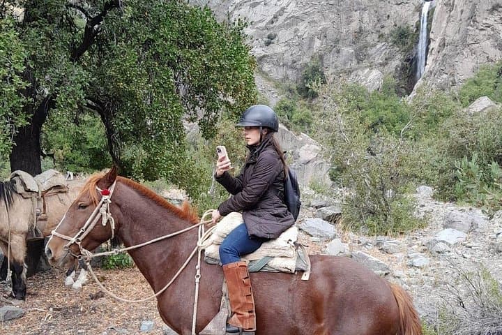 Santiago to the Andes: Horseback Riding, Waterfall & Barbecue in Cajón del Pangal