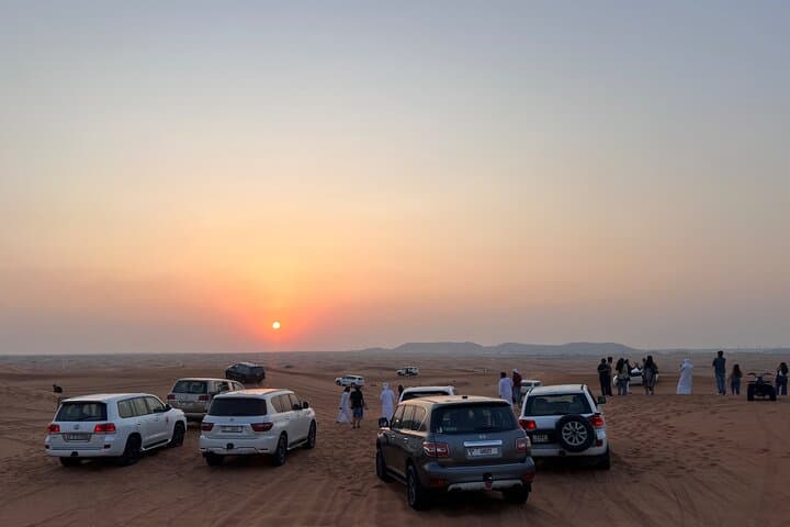 Dubai Evening Red Sand Safari: Dune Bashing, Camel Ride, Sandboarding & BBQ photo 2