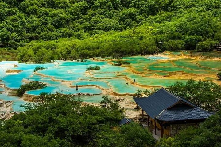 Huanglong National Park Day Trip by Bullet Train from Chongqing