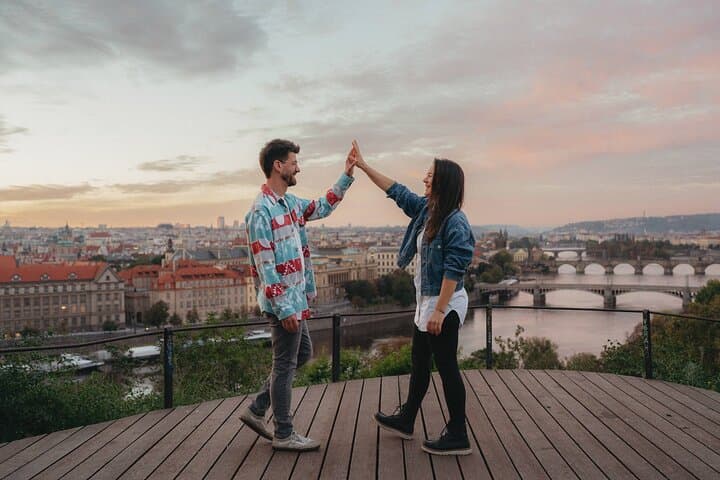 Prague Private Portrait Session: Charles Bridge to Prague Castle