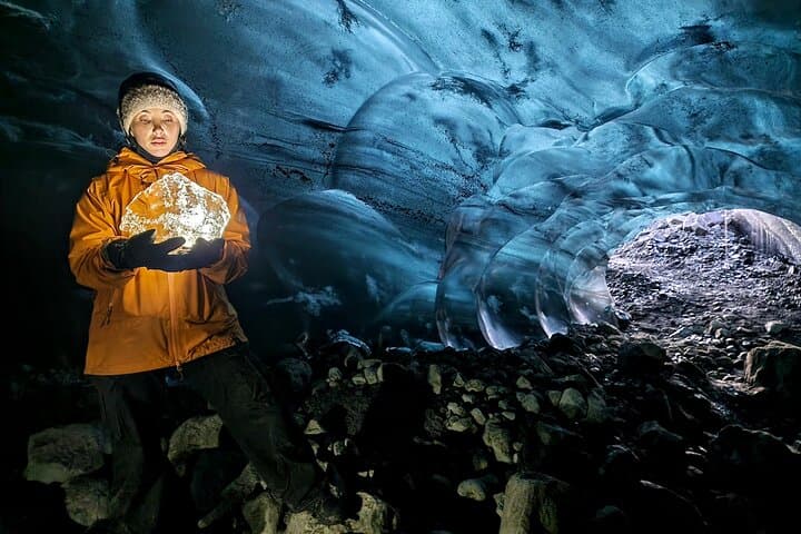 Ice Cave and Glacier Walk into Blue Glacier Canyon at Jökulsárlón photo 5