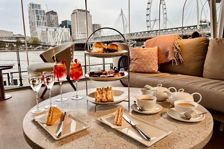 Riverside Afternoon Tea at Clipper Lounge — Thames Views & Classic Pastries