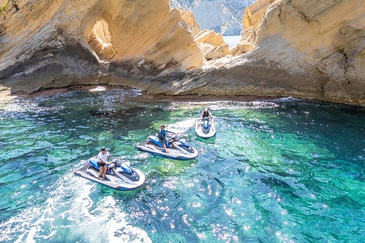 Ibiza Jet Ski Tour to Atlantis (Sa Pedrera) from San Antonio