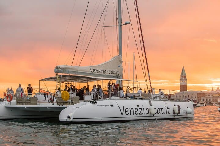 Venice Sunset Jazz Catamaran Cruise with Aperitivo and Live Saxophone photo 2