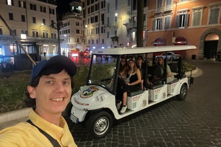 Rome Night Golf Cart Tour: 2-Hour Private Evening Ride Through Illuminated Monuments photo 3