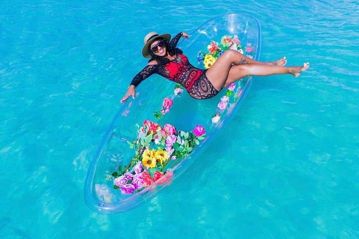 Clear Kayak Drone Photo Shoot in Montego Bay — Crystal-Water Portrait Session photo 1