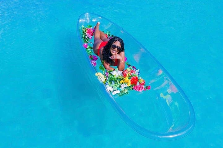 Clear Kayak Drone Photo Shoot in Montego Bay — Crystal-Water Portrait Session photo 2