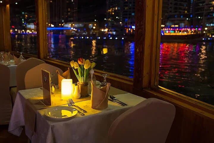 Dubai Dhow Cruise Marina Dinner: Evening Buffet, Skyline Views & Live Tanoura Show photo 4