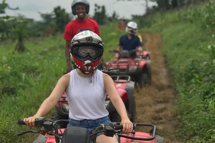 Aburi ATV Quad-Bike Adventure: Gardens, Cocoa Farm & Waterfalls from Accra