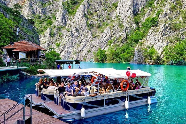 Matka Canyon Day Trip: Kayaks, Vrelo Cave & Tetovo's Painted Mosque photo 1