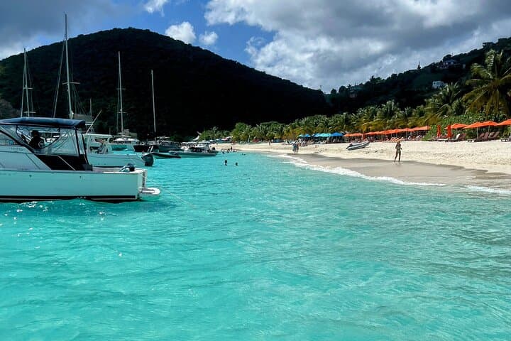 Private 32' Power Catamaran Charter to Jost Van Dyke (BVI) — Day Trip to White Bay & Sandy Spit photo 3