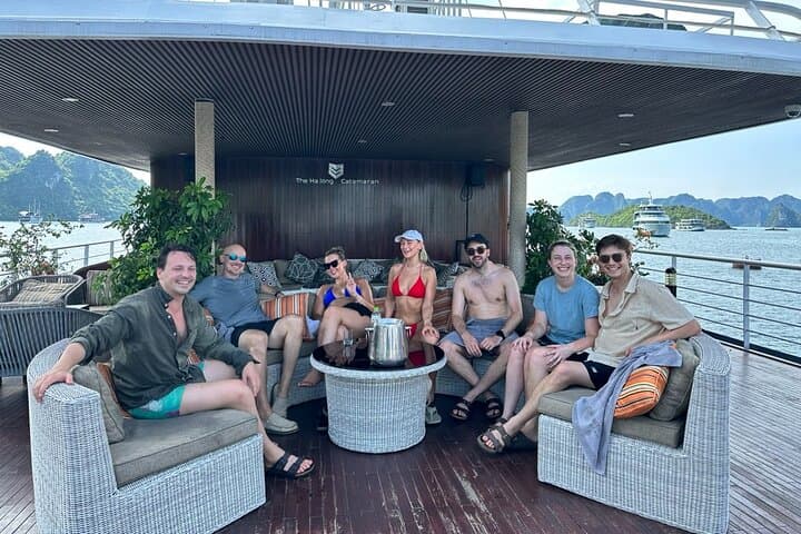 Luxury Catamaran Day Cruise from Hanoi to Ha Long & Lan Ha Bay photo 5