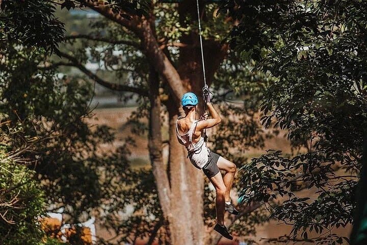Phuket 4-Element Zipline and Ao Yon Waterfall Day Trip: Jungle Zips, Beach Calm, Thai Lunch
