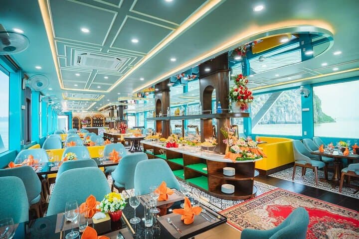 Halong Apollo Premium: Luxury Day Cruise with Buffet, Kayaks & Jacuzzi