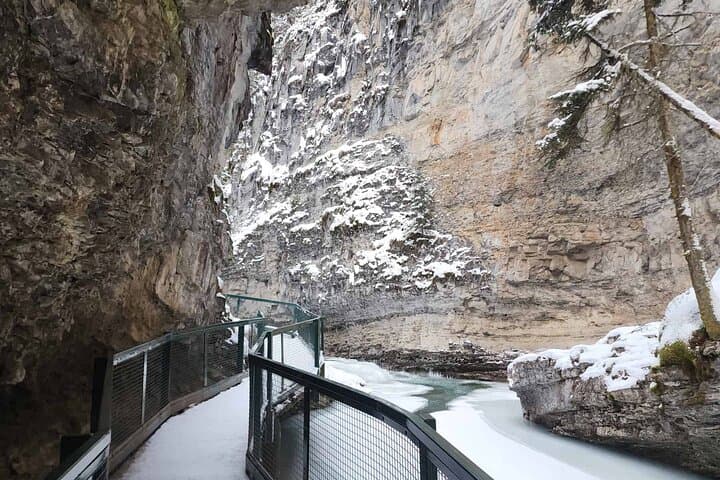 Winter Hike to Johnston Canyon & Marble Canyon — Guided Day Tour from Banff photo 5