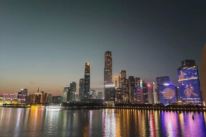 Pearl River Night Cruise Guangzhou: Open-Air Deck Views at Haixinsha photo 3