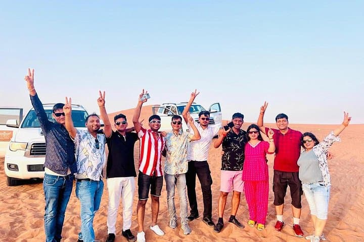Morning Desert Safari in Lehbab: Dune Bashing, Camel Ride & Sandboarding photo 2