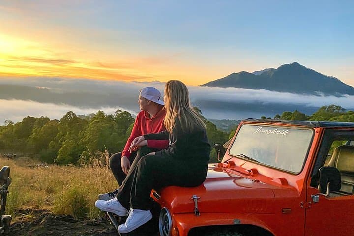 Mount Batur Jeep Sunrise, Hot Springs & Hidden Waterfall Day Tour