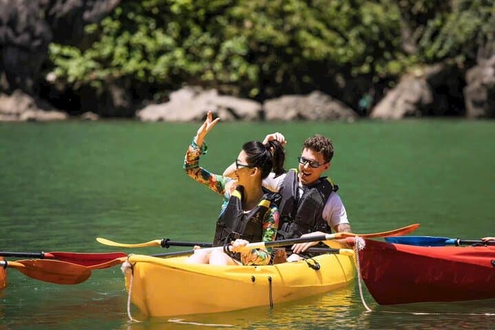 Day Cruise Through Ha Long Bay: Symphony 5-Star Tour to Sung Sot Cave & Titov Island photo 6
