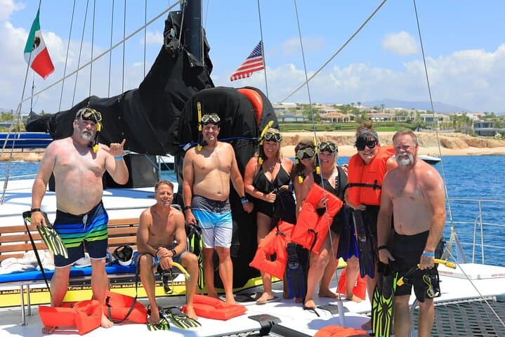 Los Cabos Party Catamaran: Snorkel with Turtles, Open Bar & Arch Views photo 4