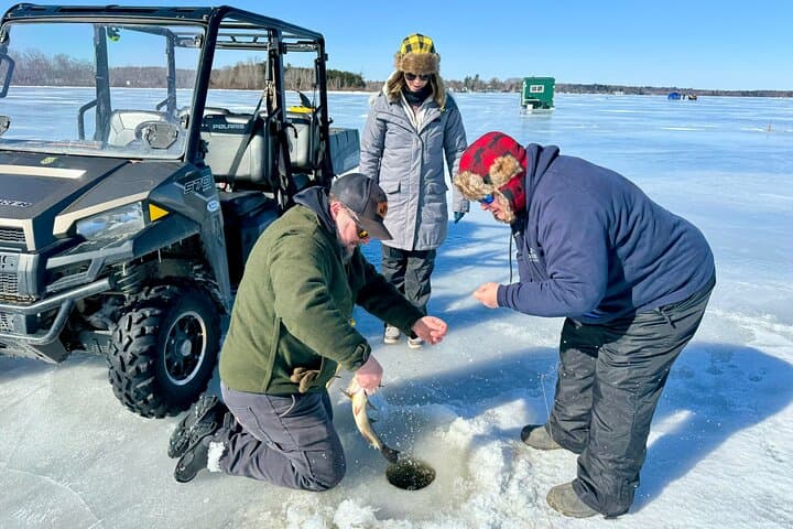Bangor Icefishing on Pushaw Lake — Guided Half-Day Shelter Trip photo 4