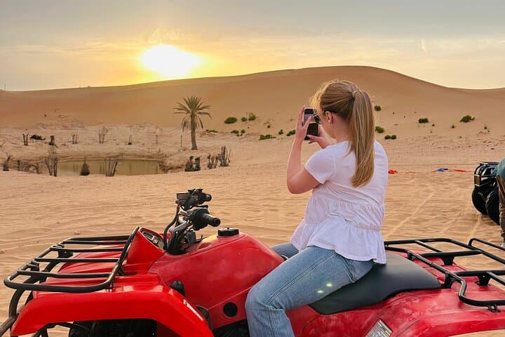 Sunset Dune Rush: Quad Biking Desert Safari Near Abu Dhabi