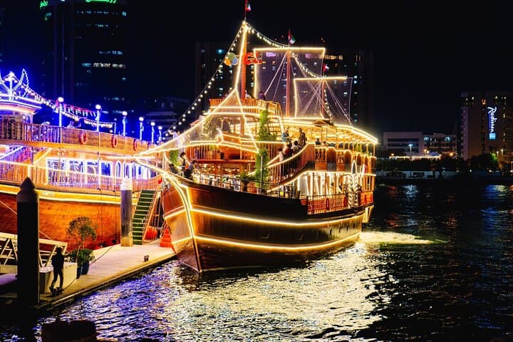 Dubai Night Dhow Cruise with Live BBQ Dinner & Live Shows photo 3