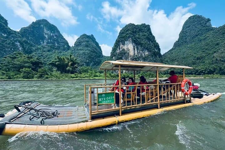 Guilin Mountains and Yulong River Bamboo Boat Day Tour photo 6