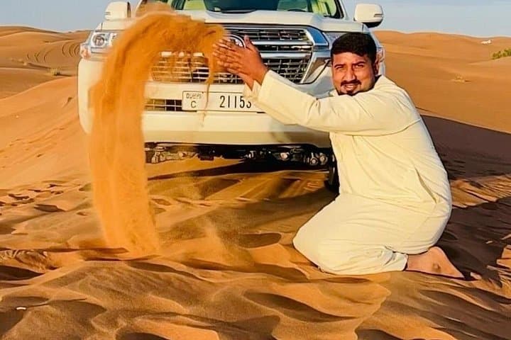 Morning Desert Safari in Lehbab: Dune Bashing, Camel Ride & Sandboarding photo 4