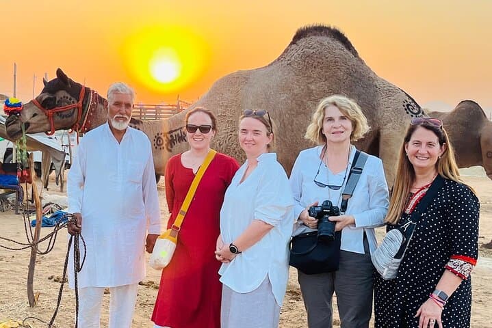 Pushkar Camel Desert Safari at Sunset — One-Hour Camel Cart Experience