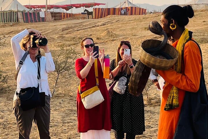 Pushkar Camel Desert Safari at Sunset — One-Hour Camel Cart Experience photo 3