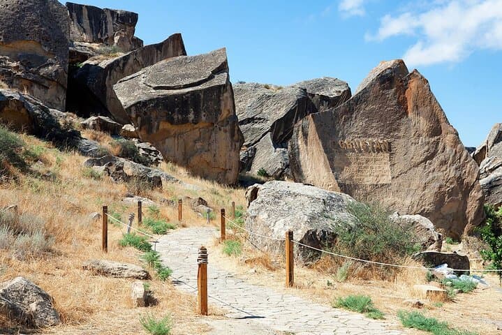 Day Trip from Baku: Gobustan Petroglyphs, Mud Volcanoes, Yanar Dag & Ateshgah photo 3