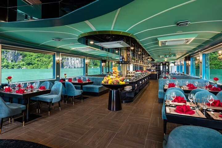 Luxury Halong Bay Day Cruise: Buffet, Pool & Sunset Party on Route 2 photo 5